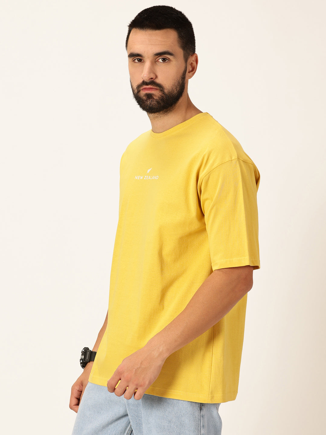 Thomas Scott Men Graphic Printed Bio Finish Pure Cotton Oversized T-shirt