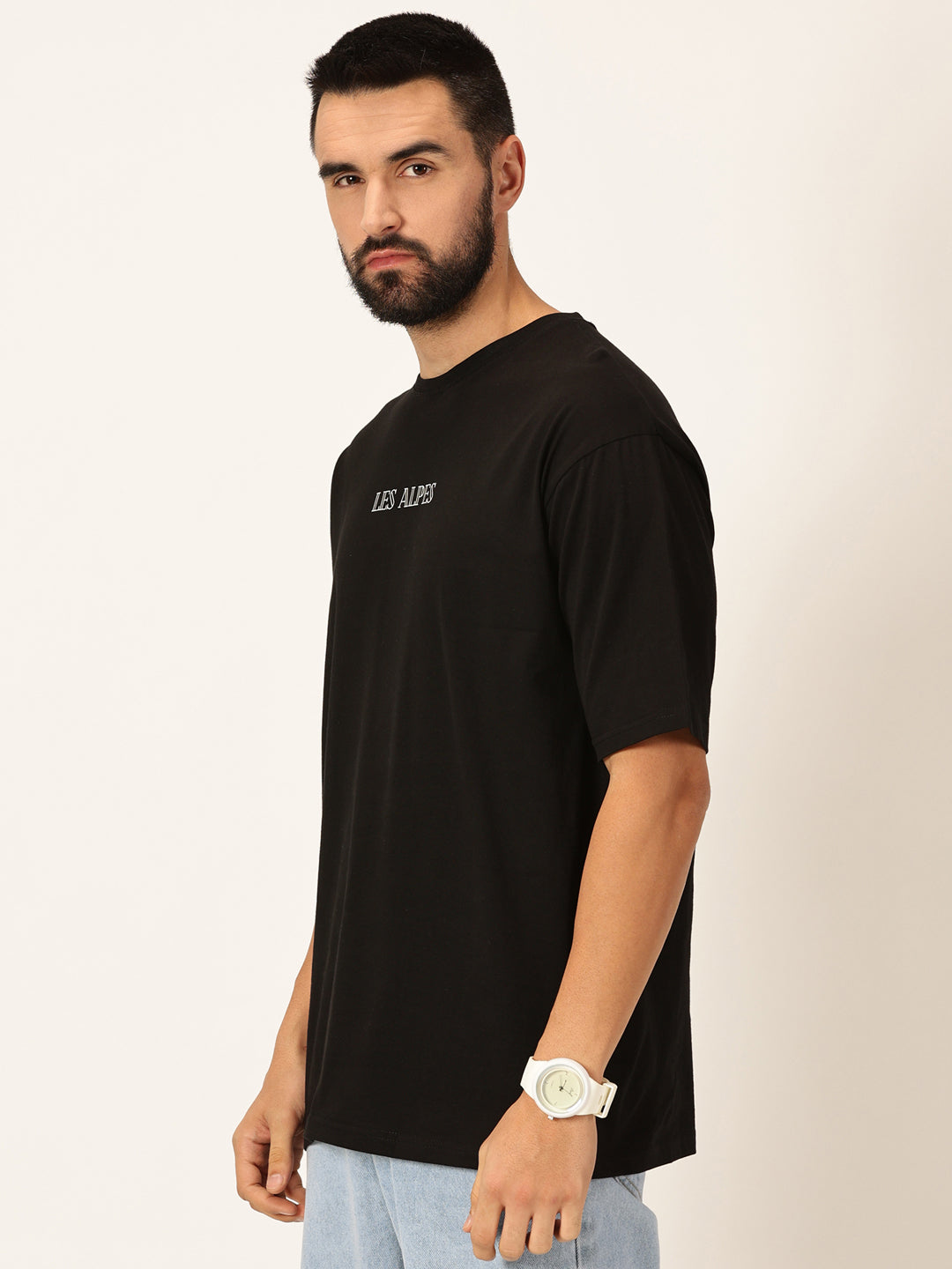 Thomas Scott Men Graphic Printed Bio Finish Pure Cotton Oversized T-shirt