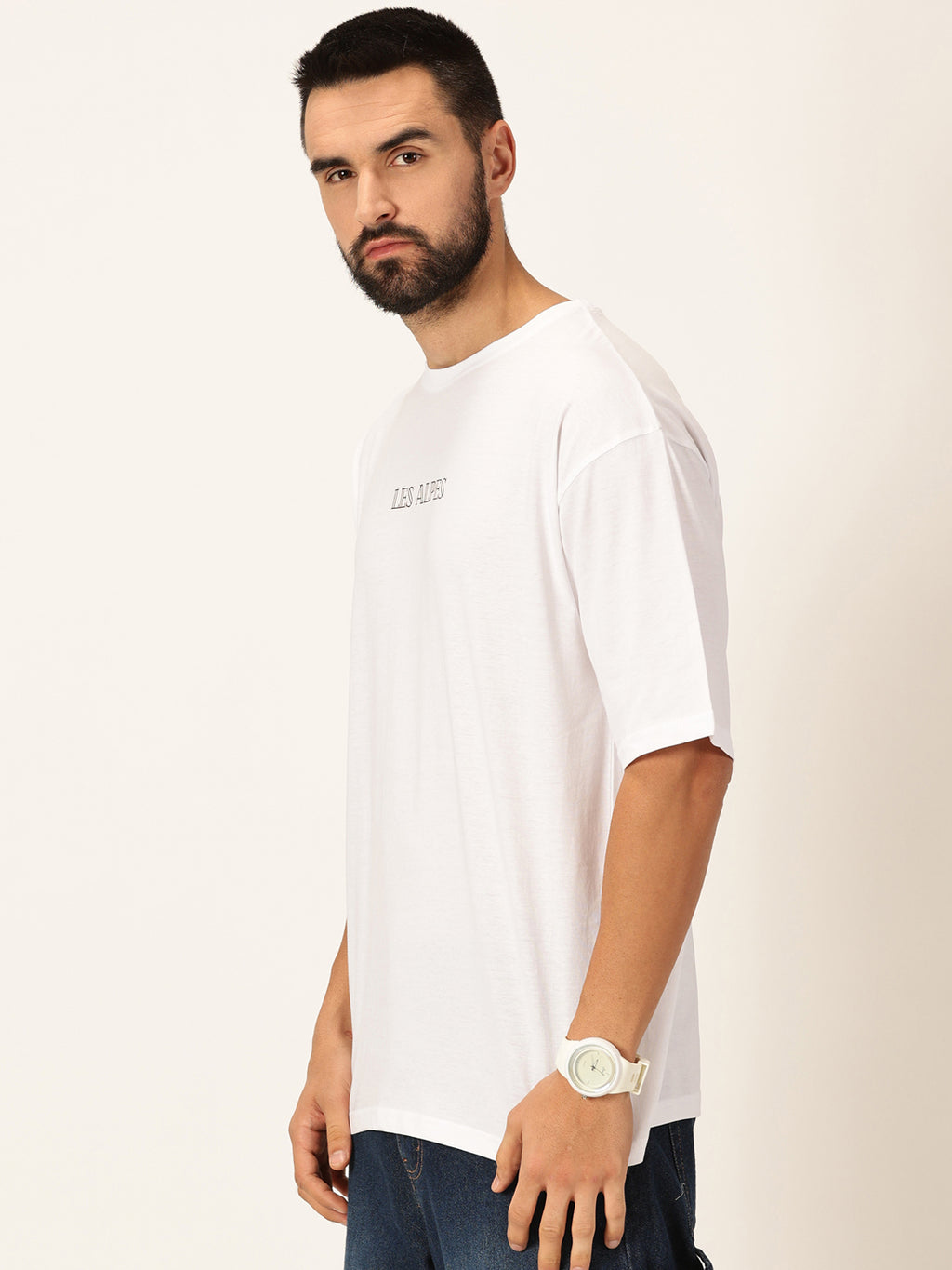 Thomas Scott Men Graphic Printed Bio Finish Pure Cotton Oversized T-shirt