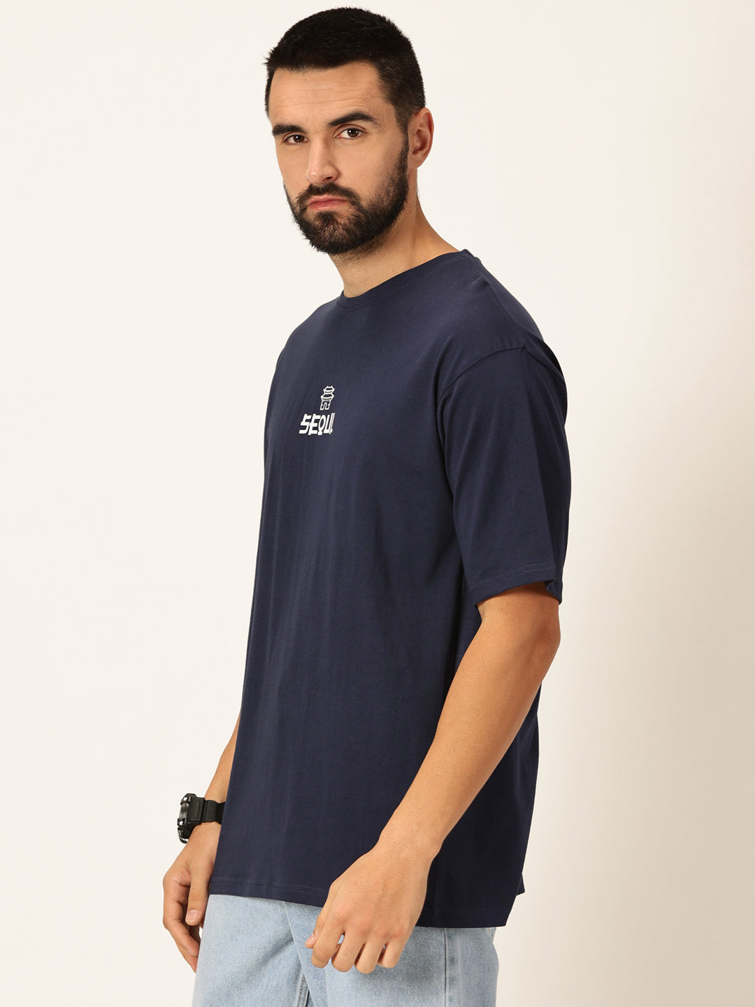 Thomas Scott Men Round Neck Typography Bio Finish T-shirt