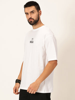 Thomas Scott Men Graphic Printed Bio Finish Pure Cotton Oversized T-shirt