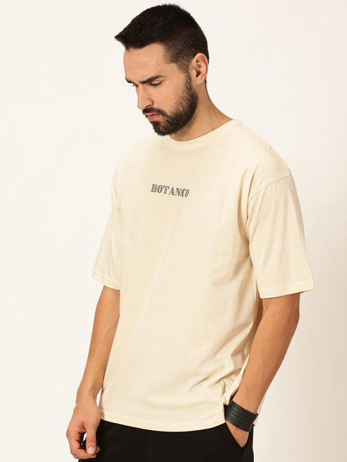 Thomas Scott Men Oversized Graphic Printed Bio Finish Cotton T-shirt
