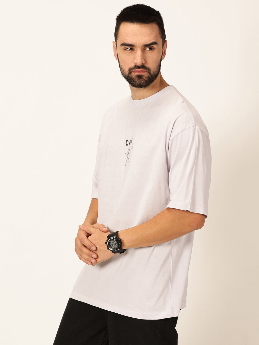Thomas Scott Men Oversized Graphic Printed Cotton Bio Finish T-shirt
