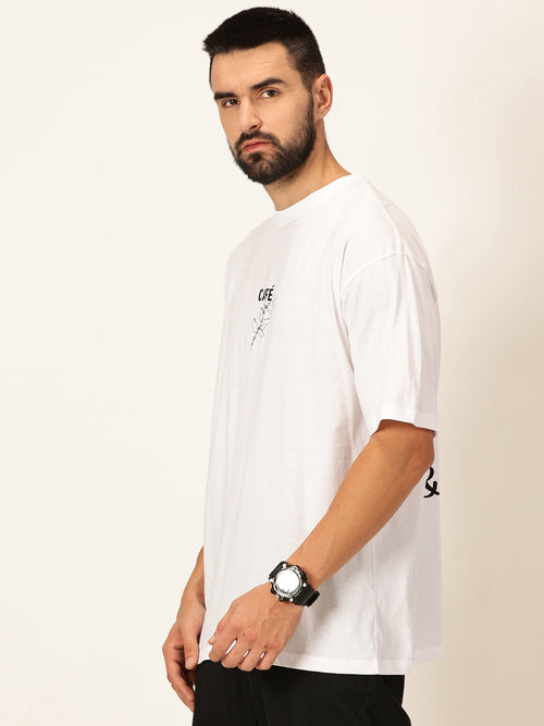 Thomas Scott Men Oversized Graphic Printed Cotton Bio Finish T-shirt