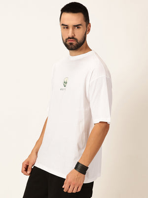 Thomas Scott Men Oversized Typography Printed Cotton Bio Finish T-shirt