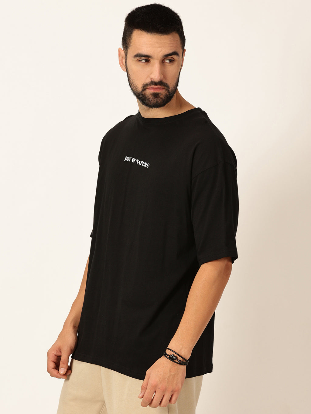 Thomas Scott Men Oversized Graphic Printed Drop-Shoulder Sleeves Cotton Bio Finish T-shirt