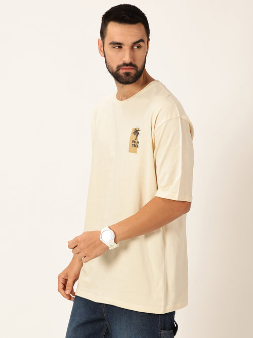 Thomas Scott Men Graphic Printed Bio Finish Pure Cotton Oversized T-shirt