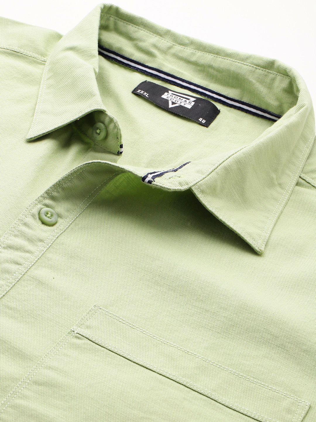 Thomas Scott Men Pista Plus Size Premium Pure Cotton Casual Shirt