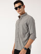 Thomas Scott Men Grey Premium Slim Fit Corduroy Casual Shirt