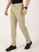 Beige Smart Regular Fit Chinos Trouser For Men