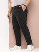 Black Plus Size Smart Easy Wash Pure Cotton Chinos Trouser For Men