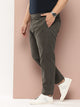 Olive Plus Size Smart Easy Wash Pure Cotton Chinos Trouser For Men