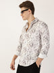 Thomas Scott Men Brown Premium Abstract Printed Casual Shirt