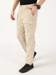 Fawn Smart Straight Fit Corduroy Cargo Trouser For Men