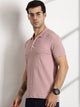 Thomas Scott Men Pink Polo Collar Pockets T-shirt