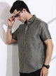 Thomas Scott Men Olive Slim Fit Geometric Print Casual Shirt