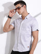 Thomas Scott Men Grey Slim Fit Abstract Printed Casual Shirt
