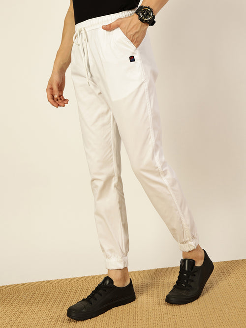 Thomas Scott Men Cotton Smart Slim Fit Easy Wash Joggers Trousers