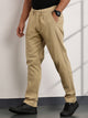 Thomas Scott Men Fawn Mid-Rise Regular Fit Woven Trousers