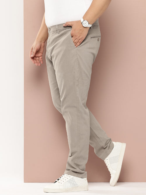 Thomas Scott Men Plus Size Smart Easy Wash Pure Cotton Chinos Trousers