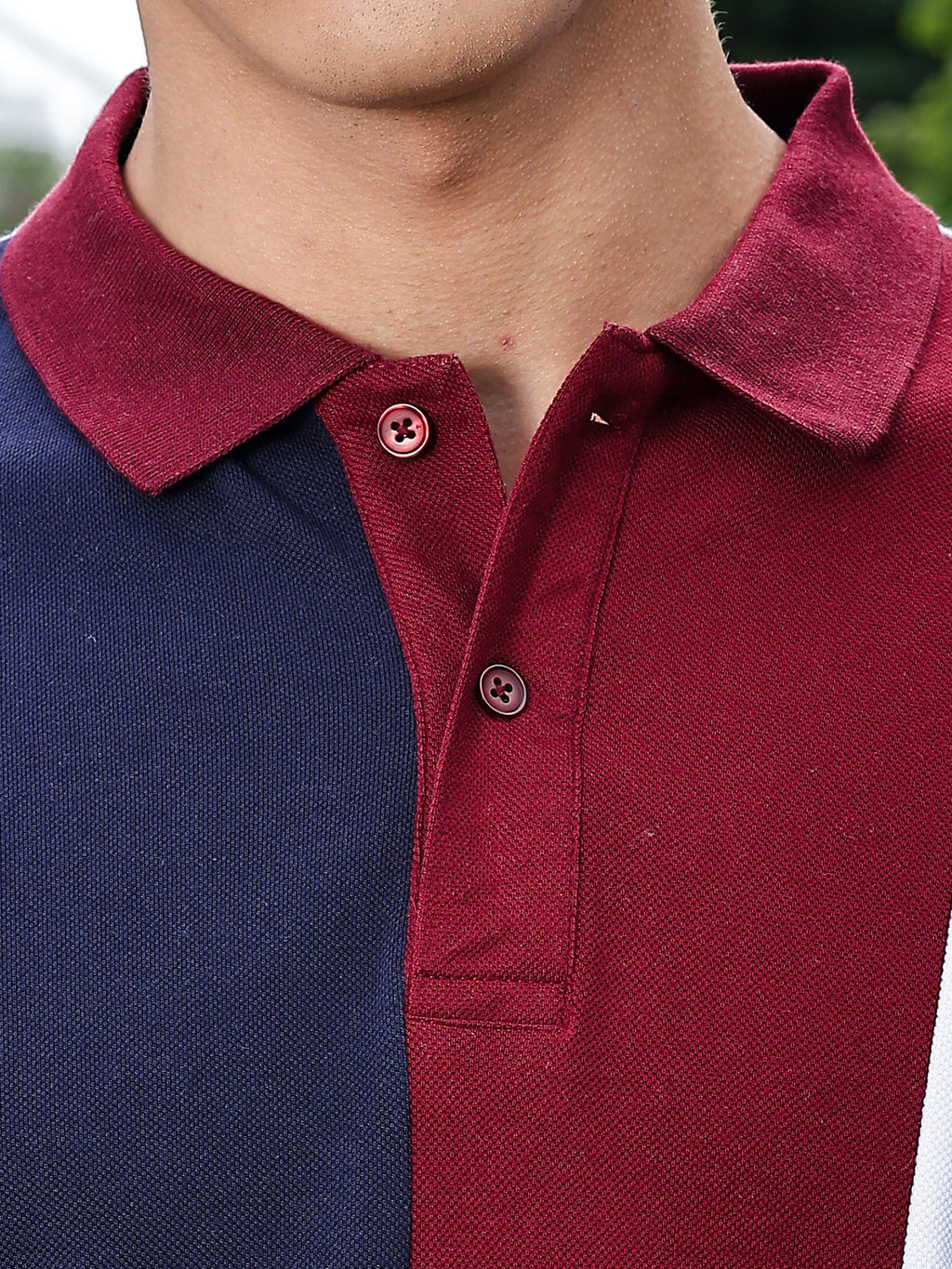 Thomas Scott Men Navy Regular Fit Short Sleeves Polo Collar Knit Tshirt