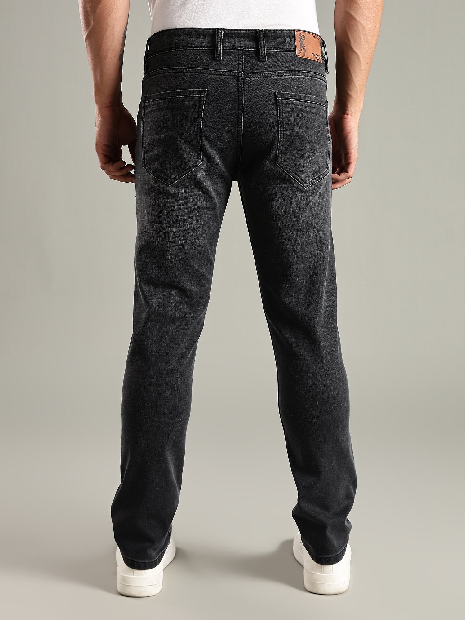 Thomas Scott Men Black Mid-Rise Slim Fit Stretchable Jeans