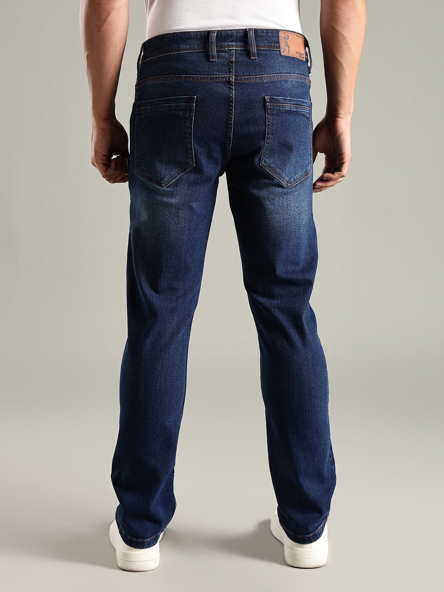 Thomas Scott Men Indigo Mid-Rise Straight Fit Stretchable Jeans