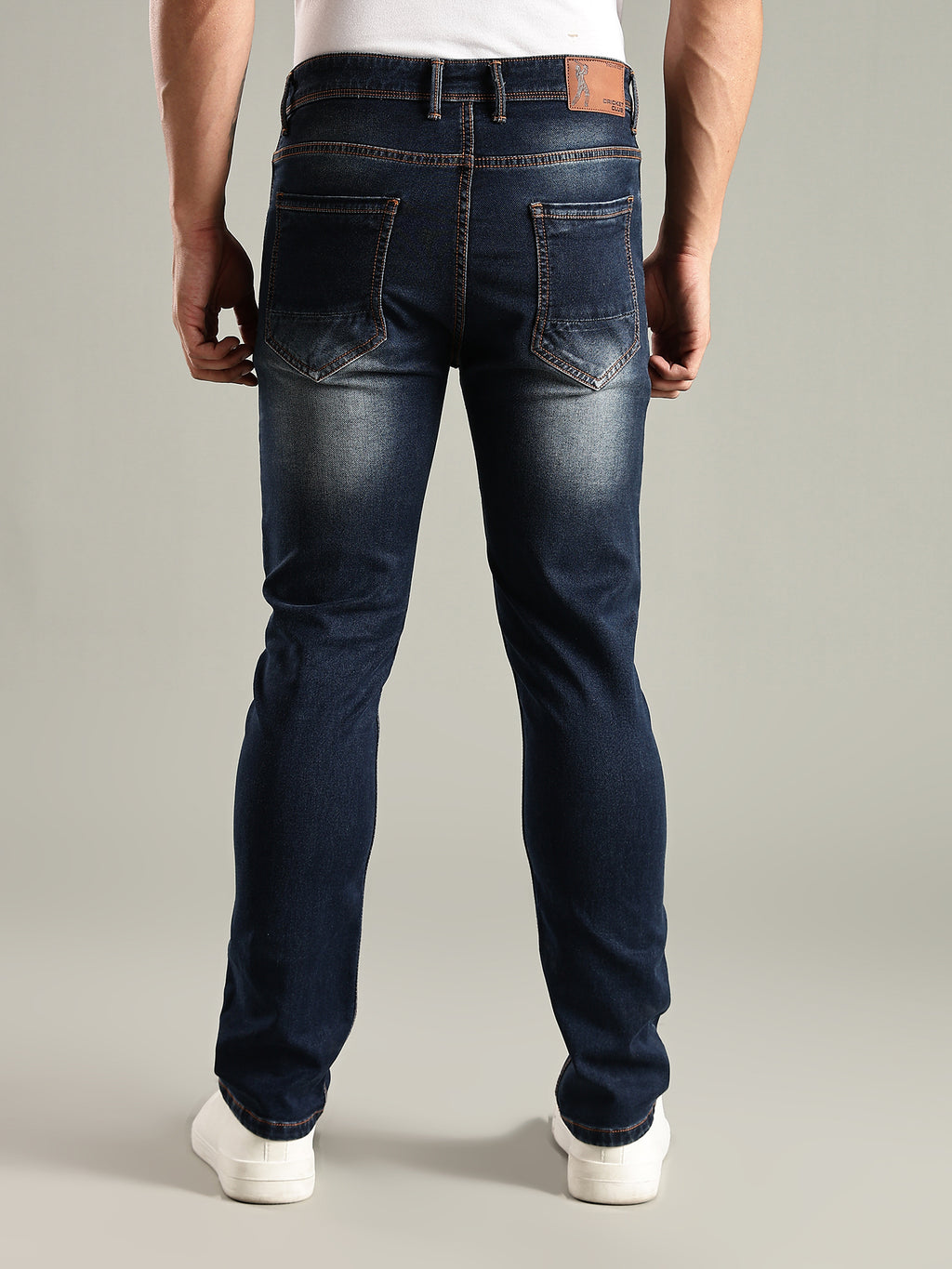 Thomas Scott Men Indigo Mid-Rise Straight Fit Stretchable Jeans