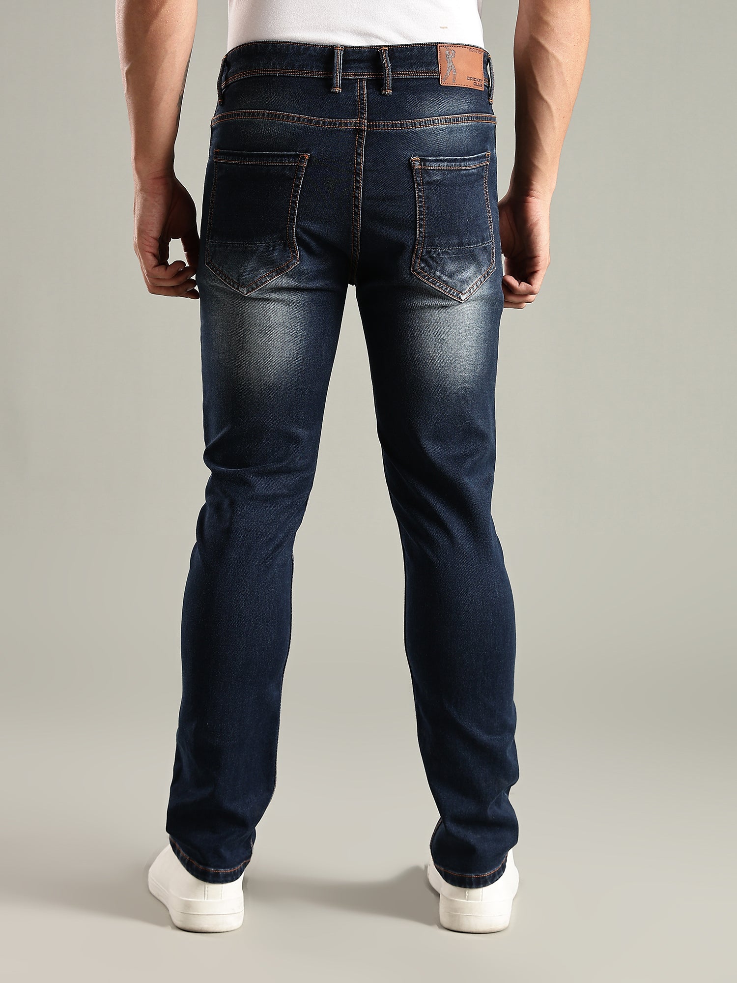 Thomas Scott Men Indigo Mid-Rise Straight Fit Stretchable Jeans