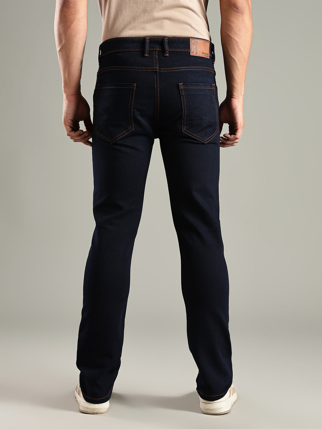 Thomas Scott Men Indigo Mid-Rise Straight Fit Stretchable Jeans