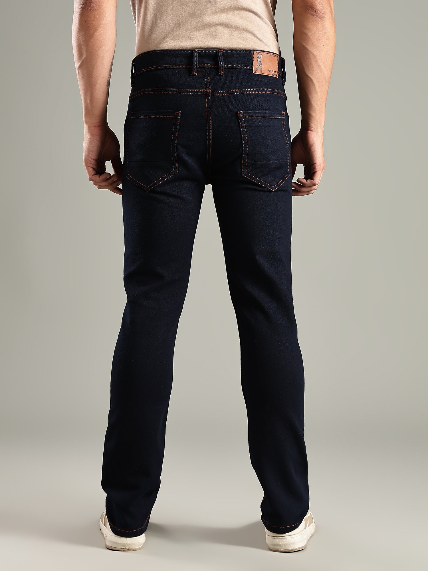 Thomas Scott Men Indigo Mid-Rise Straight Fit Stretchable Jeans