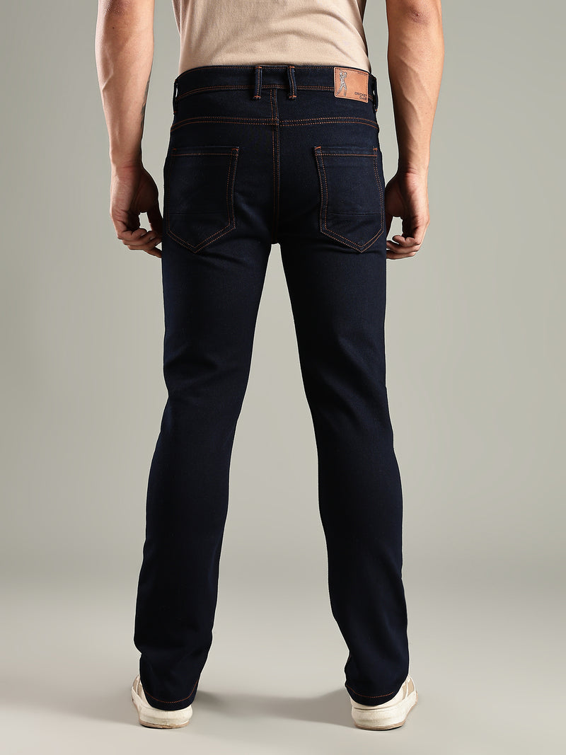 Thomas Scott Men Indigo Mid-Rise Straight Fit Stretchable Jeans