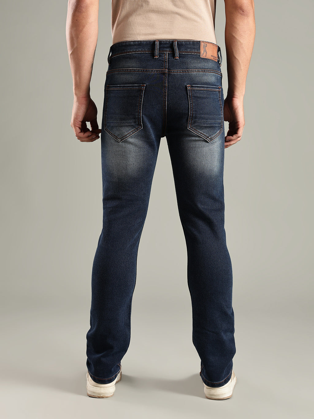 Thomas Scott Men Indigo Mid-Rise Straight Fit Stretchable Jeans