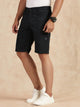 Thomas Scott Men Dark Grey Regular Fit Mid Rise Pure Cotton Shorts