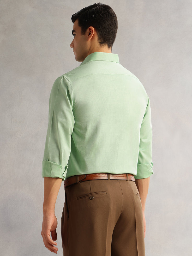 Thomas Scott Men Pista Regular Fit Long Sleeves Cutaway Collar 100% Cotton Filafil Formal Shirt