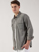 Thomas Scott Men Premium Slim Fit Opaque Corduroy Casual?Shirt