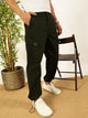 Thomas Scott Men Bottle Green Regular Fit Mid-Rise Cotton Woven Parachute Cargo Trouser