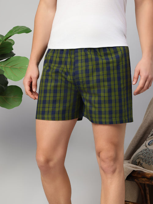 Thomas Scott Men Multicolor Cricket Club Collection Regular Fit 100% Cotton Woven Boxer Shorts (Pack of 3)