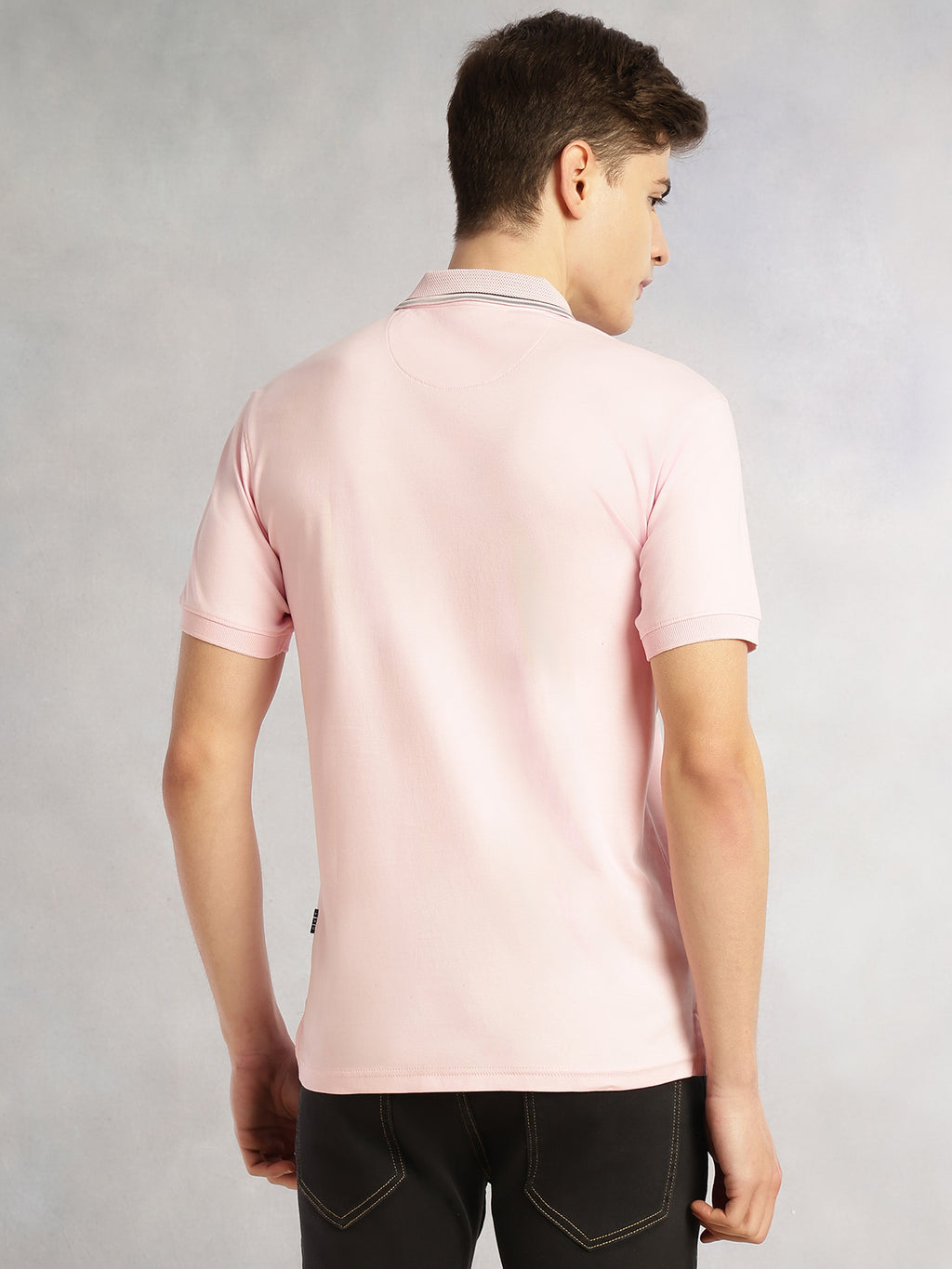Thomas Scott Men Pink Cricket Club Collection Regular Fit Short Sleeve 100% Cotton Knitted Polo Collar T-Shirt