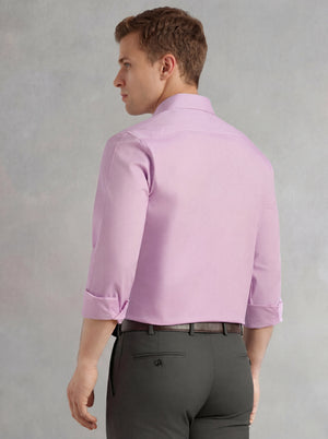Thomas Scott Men Voilet Regular Fit Long Sleeves Spread Collar 100% Cotton Oxford Formal Shirt