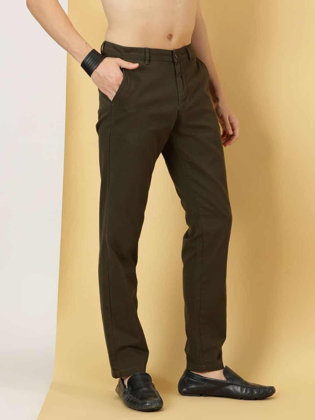 Thomas Scott Men Smart Slim Fit Cotton Chino Trouser