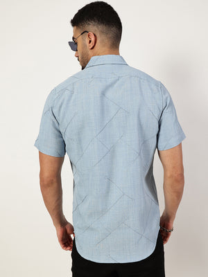 Thomas Scott Men Premium Slim Fit Opaque Casual Shirt