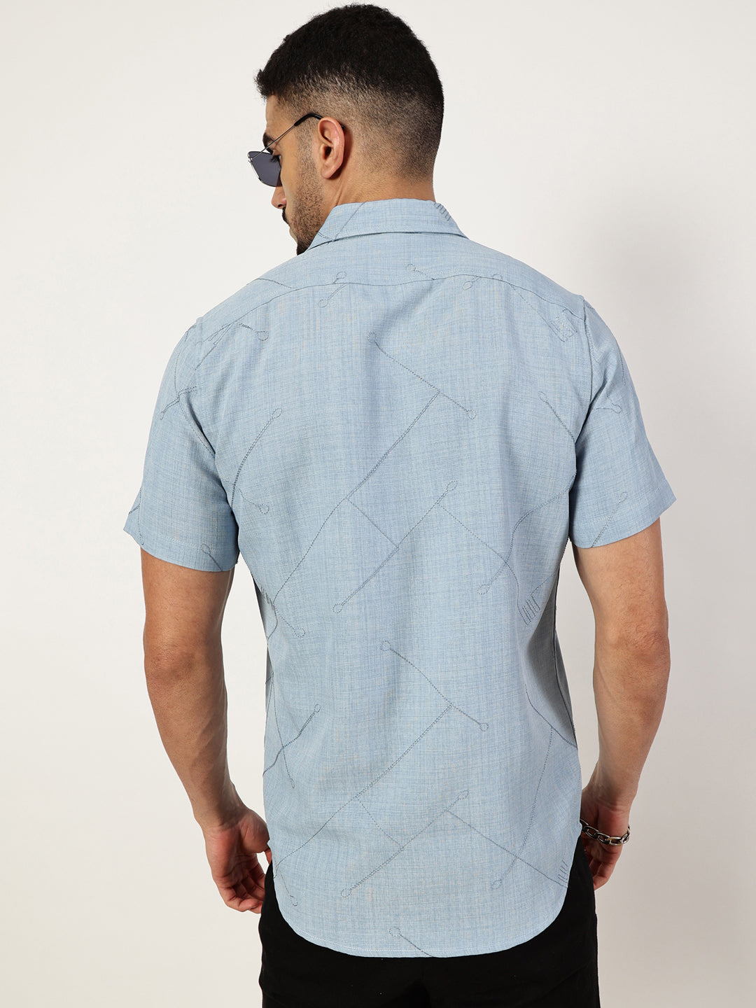 Thomas Scott Men Premium Slim Fit Opaque Casual Shirt
