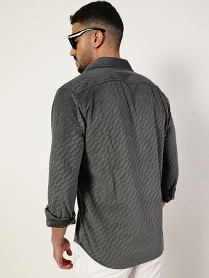 Thomas Scott Men Premium Slim Fit Opaque Casual Shirt