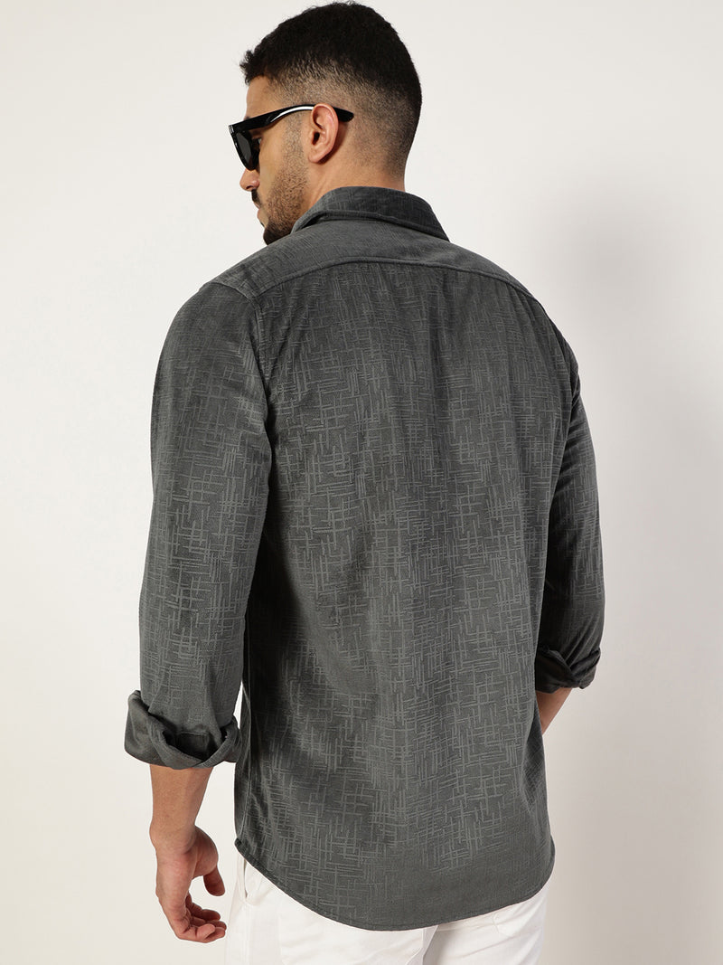 Thomas Scott Men Premium Slim Fit Opaque Casual Shirt
