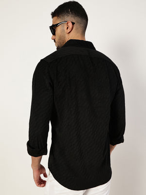 Thomas Scott Men Premium Slim Fit Opaque Casual Shirt