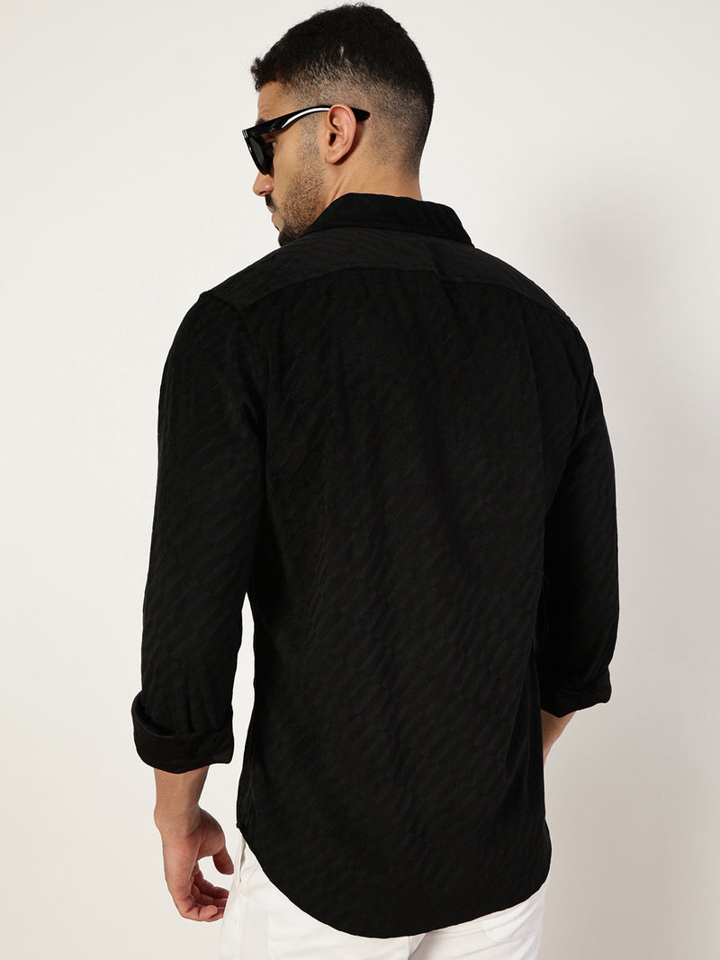 Thomas Scott Men Premium Slim Fit Opaque Casual Shirt