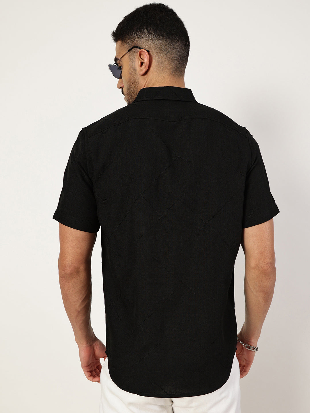 Thomas Scott Men Premium Slim Fit Opaque Casual Shirt