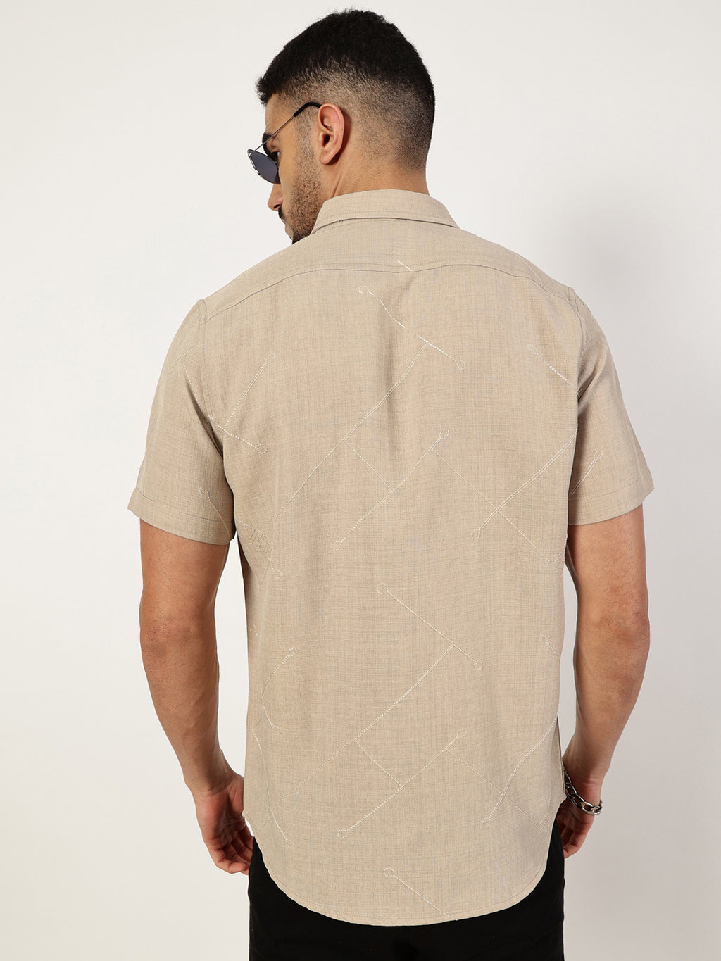 Thomas Scott Men Premium Slim Fit Opaque Casual Shirt