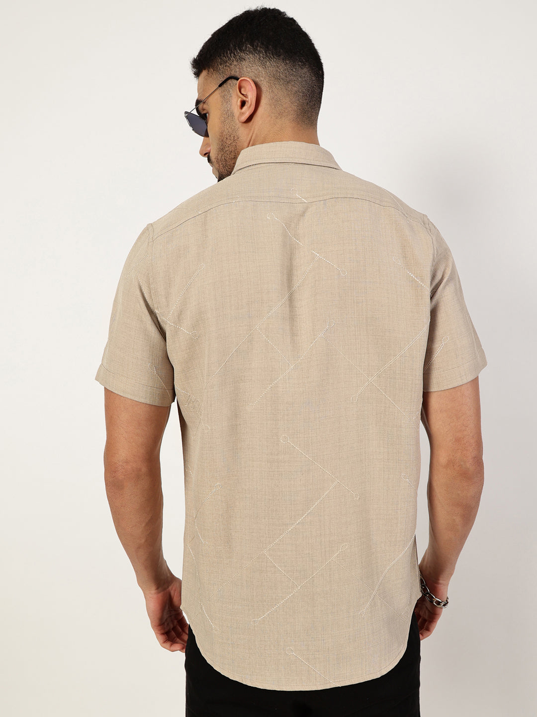 Thomas Scott Men Premium Slim Fit Opaque Casual Shirt